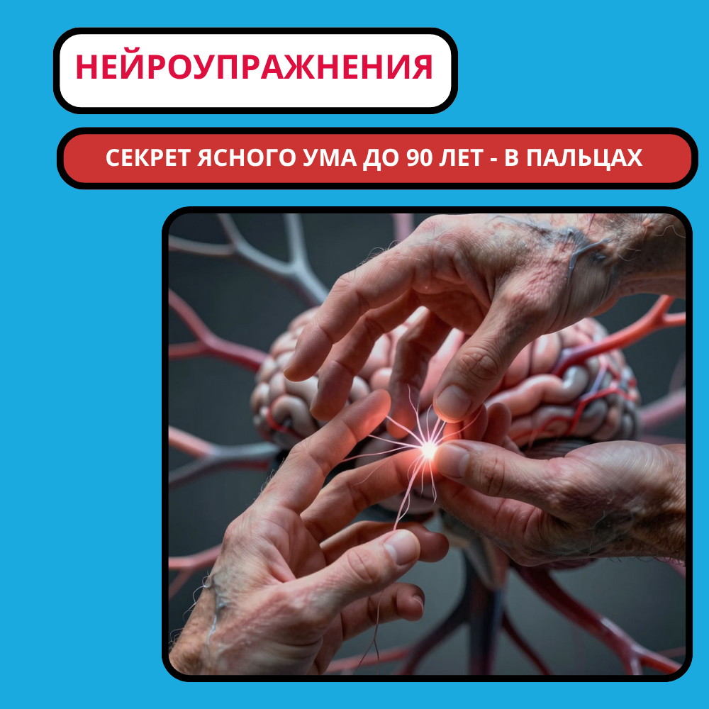 Нейроупражнения: почему пальчиковая гимнастика тренирует мозг лучше кроссвордов и как она спасает память до глубокой старости